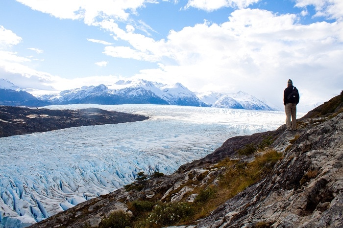 trekking Torres del Paine, hiking, chile, Glacier Grey