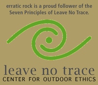 Leave no trace behind, the Erratic Rock hostel, puerto natales, chile