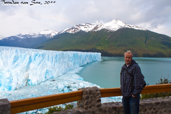 Brendan van Son at Perito Moreno Glacier