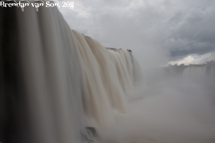 Iguazu Falls close up