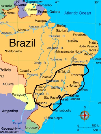 Itinerary ○ Highlights of Southern Brazil in 3 Weeks. — Dots on Maps.