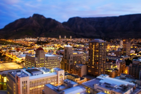 Tilt-shift Cape Town