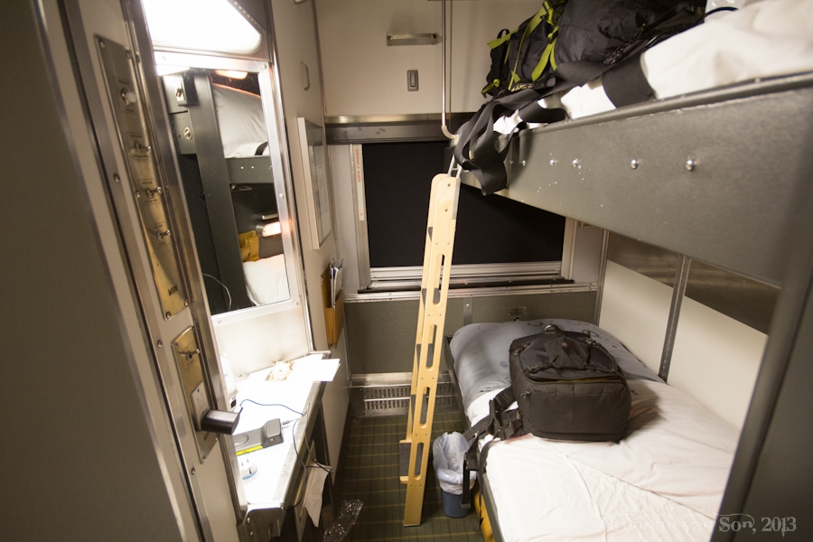 Via Rail, train across Canada, bedroom