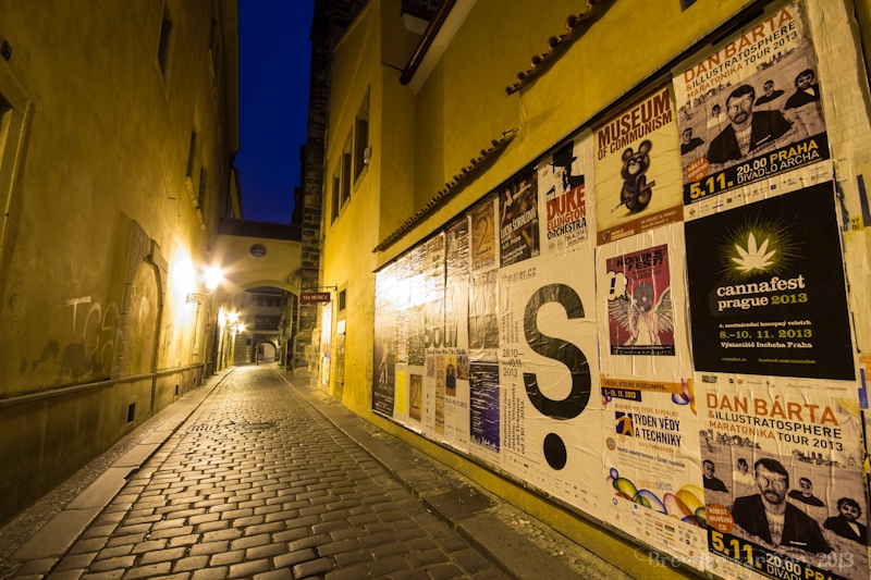 alley, Prague, Czech Republic