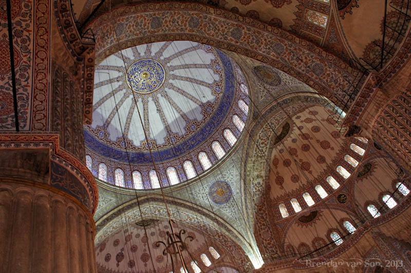 Blue mosque inside Istanbul
