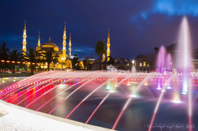 Blue Mosque fountain Istanbul