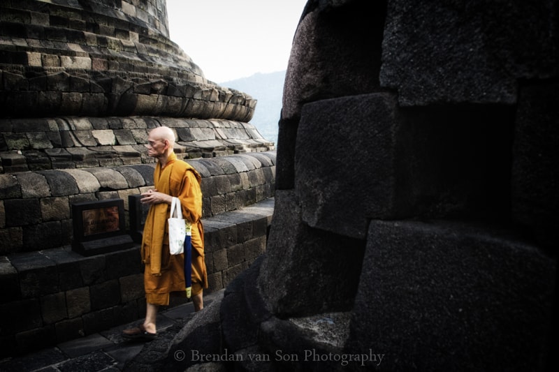 Borobudur, Monk