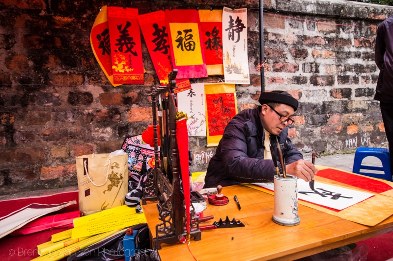 Calligraphy in Hanoi