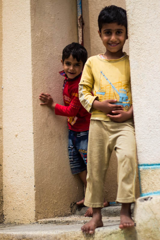 Boys in an Omani mountain village