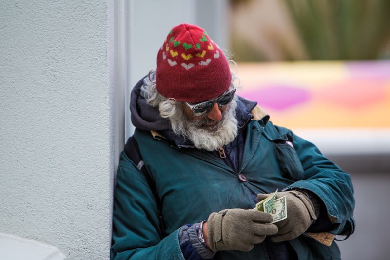 Homeless man, Las Vegas