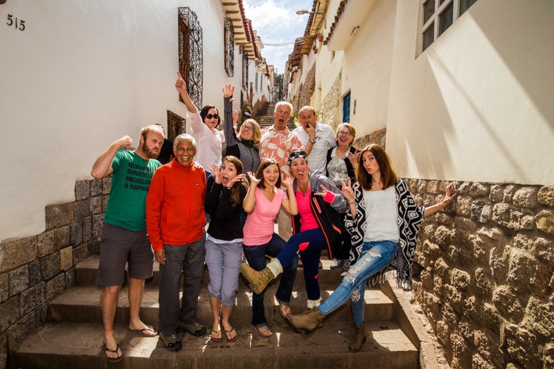 We took a couple "normal" group photos when the tour ended.  But, we realized that our group was far too goofy for a "normal" photo.  This is what we ended up with.