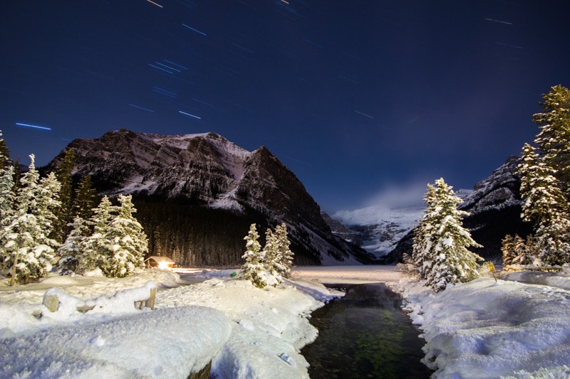 Banff Night Photography, Lake Louise