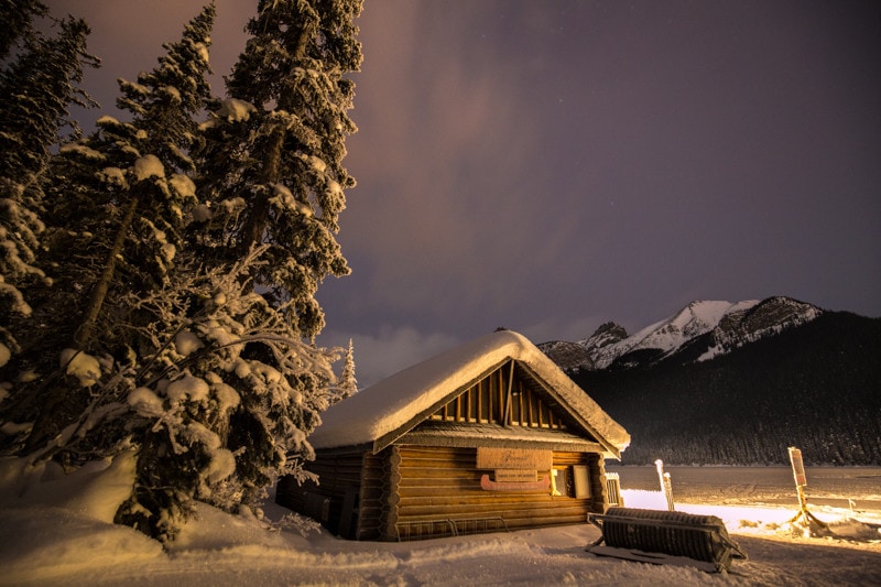 Banff Night Photography, Lake Louise