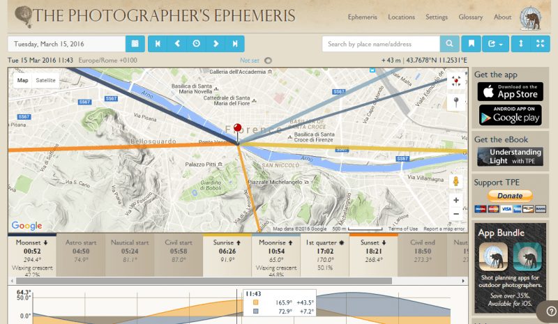 Photographer's Ephemeris