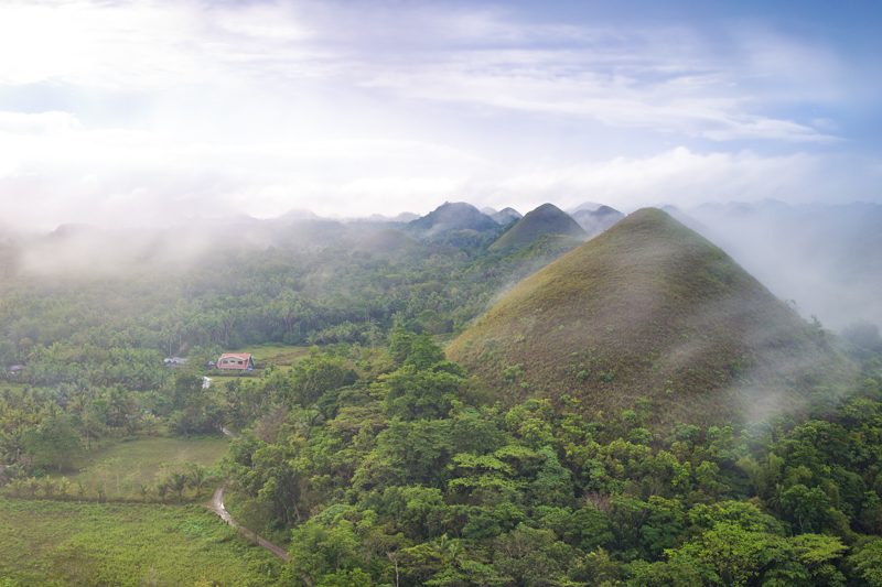 Chocolate Hills Sunset - Chocolate and Coke