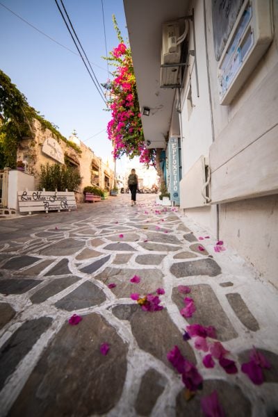 Wide angle street photography, naxos