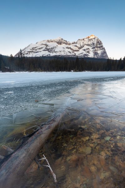 Lakeo'Hara frozen in the spring.